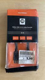 USB 2.0 A mannelijke / vrouwelijke kabel, Zo goed als nieuw