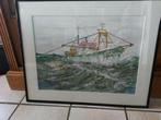 aquarel marine, Antiquités & Art, Art | Peinture | Moderne