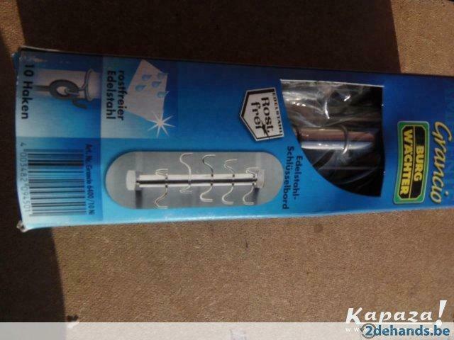 inox sleutelrekje, Verzamelen, Sleutelhangers, Nieuw, Ophalen of Verzenden