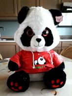Panda rode hoody 60cm peluche knuffel pluche nieuwstaat, Enlèvement ou Envoi, Ours, Neuf