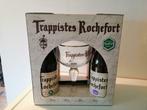 Présentoir 4 verres bière trappistes Rochefort avec verre, Comme neuf, Enlèvement ou Envoi