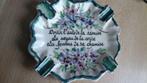 decoratieve asbak "Mougins Frankrijk"       vintage '80, Ophalen of Verzenden, Gebruikt, Asbak