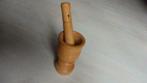 vijzel met stamper in hout, Ophalen, Zo goed als nieuw, Overige typen
