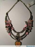 Collier 46 cm, Bijoux, Sacs & Beauté, Colliers, Argent, Rose, Enlèvement ou Envoi, Neuf