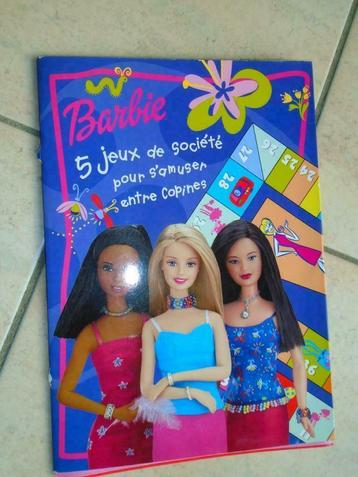 5 JEUX DE SOCIETE "BARBIE+JONGLER AVEC L'EURO  GRATUIT, Garçon ou Fille, Enlèvement ou Envoi, Comme neuf, LE LIVRE CLUB/BARBIE