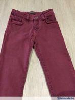 Skinny jeans bordeaux/paars - 11 jaar, Ophalen of Verzenden, Gebruikt, Meisje, Broek