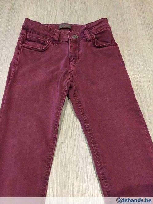 Skinny jeans bordeaux/paars - 11 jaar, Kinderen en Baby's, Kinderkleding | Maat 146, Gebruikt, Meisje, Broek, Ophalen of Verzenden