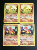 Pokemon Base set 2x Charmander & 2x Charmeleon, Utilisé, Enlèvement ou Envoi, Plusieurs cartes