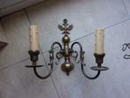 2 vintage wandlampen, Huis en Inrichting, Lampen | Wandlampen, Gebruikt, Ophalen of Verzenden, Metaal