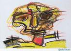 Georges de Groot, oliepastel IV, Antiek en Kunst