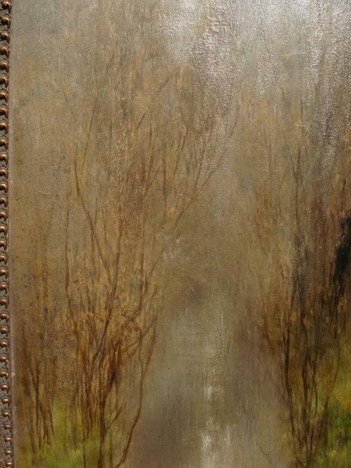 XAVIER DE COCK °1818-1896 olie/hout Latemse school boszicht, Antiek en Kunst, Kunst | Schilderijen | Klassiek, Ophalen