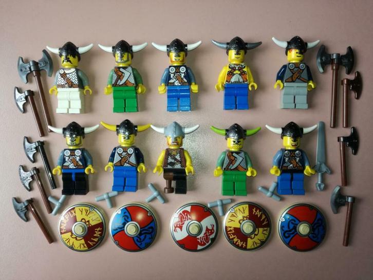 lego lot van 10 vikings viking ridder ridders castle +wapens, Kinderen en Baby's, Speelgoed | Duplo en Lego, Gebruikt, Lego, Losse stenen