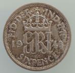 UK 1943 - .500 Silver Sixpence - George VI (1st coinage), Postzegels en Munten, Losse munt, Overige landen, Verzenden