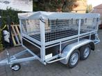 aanhangwagen 2.54 x 1.30m x 1m met grillage (versterkt)., Auto diversen, Aanhangers en Bagagewagens, Nieuw, Ophalen