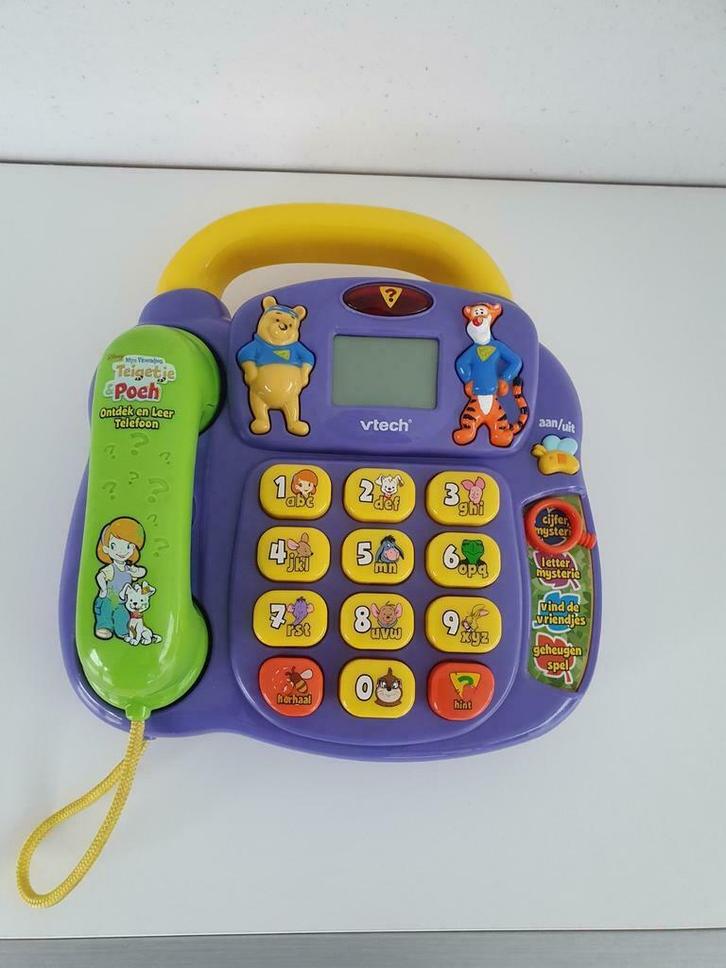 Ontdek en leer telefoon van Winnie de Poeh VTech, Kinderen en Baby's, Speelgoed | Vtech, Gebruikt, Ophalen of Verzenden