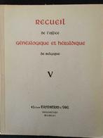 Recueil de l'office généalogique et héraldique Tome V, Boeken, Verzenden