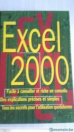 Excel 2000, Livres, Ne s'applique pas, Utilisé, Enlèvement ou Envoi