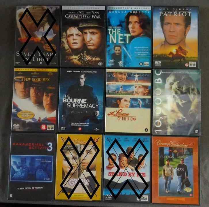 DVD's aan 1,5€ te stuk te koop Deel 2, CD & DVD, DVD | Autres DVD, Enlèvement ou Envoi