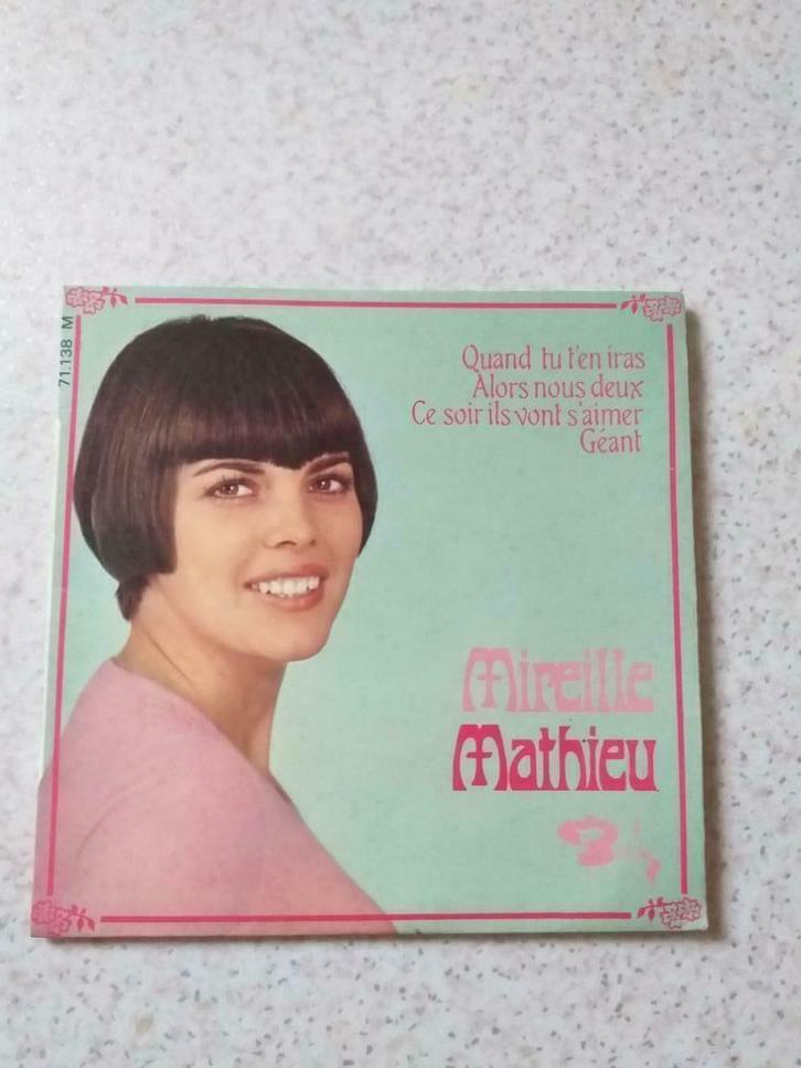SINGLE'S " MIREILLE MATHIEU", Cd's en Dvd's, Vinyl Singles, Gebruikt, Single, Overige genres, Ophalen of Verzenden