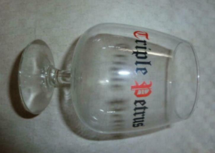 #B bier glas TRIPLE PETRUS "cognac vorm " Brij De Brabandere, Verzamelen, Glas en Drinkglazen, Nieuw, Bierglas, Ophalen of Verzenden