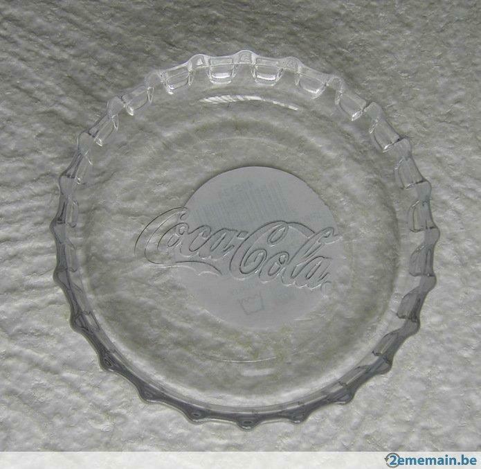 'Coca-Cola' - Cendrier Ou Sous-Verre En Verre, Collections, Marques & Objets publicitaires, Neuf