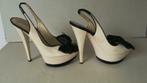 592B* Casadei - sexy sandales de luxe  full cuir (39), Escarpins, Porté, Envoi, Blanc