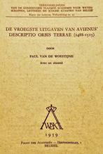 1ière édition de la Descriptio Orbis Terrae d'Avienus - 1959, Monde, Autres types, Avant 1800, Paul Van de Woestijne