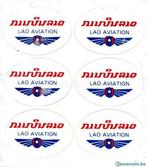 Autocollant sticker Lao Aviation F183, Collections, Aviation, Utilisé, Enlèvement ou Envoi