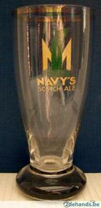 Bier brouwerij glas Navy's scotch ale Brasseries Grade Mont-, Verzamelen, Biermerken, Ophalen of Verzenden, Gebruikt