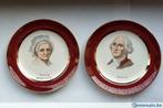 vintage - assiettes George et Martha Washington - 22K, Ophalen