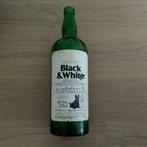 Black & White Whisky Lege Fles 375 cl 1980, Gebruikt, Ophalen of Verzenden
