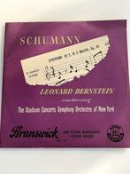 LP Schumann Bernstein Stadium Sym Orch New York 1954, CD & DVD, 12 pouces, Utilisé, Enlèvement ou Envoi, Orchestre ou Ballet