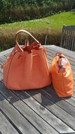 Oranje handtas met binnentas, Handtassen en Accessoires, Tassen | Damestassen, Ophalen of Verzenden, Nieuw, Oranje