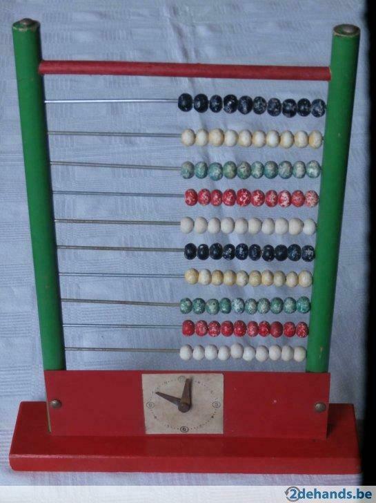 Telraam(vintage)met uurwerk, Antiek en Kunst, Antiek | Speelgoed, Ophalen of Verzenden