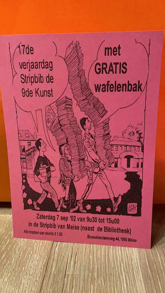 Dirk stallaert strooibriefje stripbib Meise 2002, Ophalen of Verzenden, Nieuw