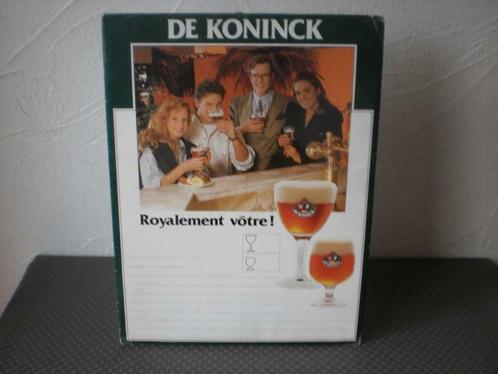 Franse prijslijst De Koninck, Collections, Marques de bière, Utilisé, Panneau, Plaque ou Plaquette publicitaire, De Koninck, Enlèvement ou Envoi