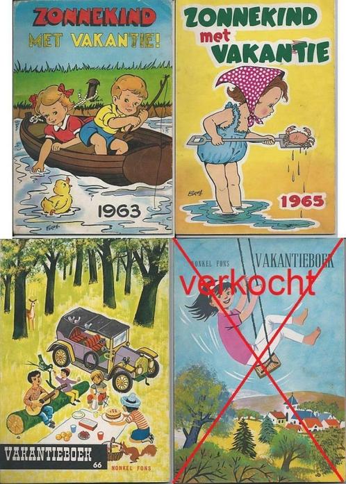 Vakantieboeken Nonkel Fons - Zonnekind. ‘60. Prijs/stuk., Verzamelen, Retro, Overige typen, Ophalen of Verzenden