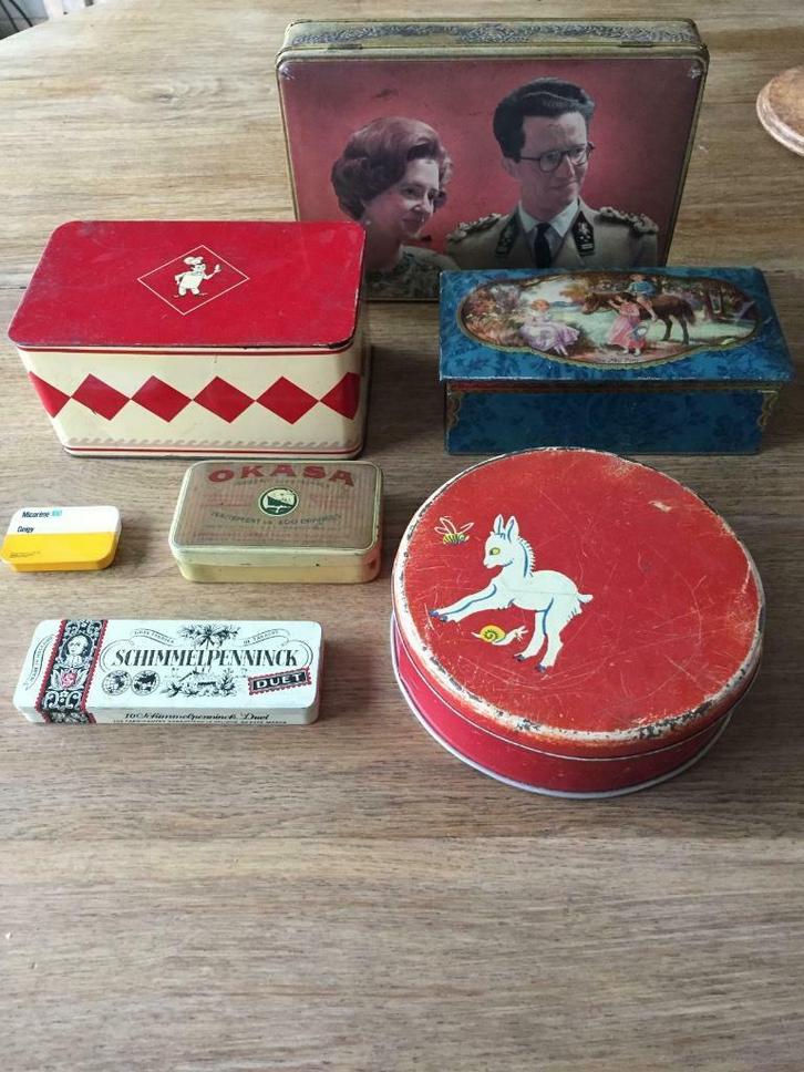 blikken dozen, Collections, Boîte en métal, Utilisé, Enlèvement