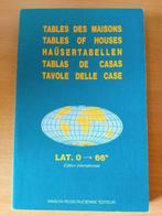 Tables des maisons/tables of houses, Arrière-plan et information, Astrologie, Utilisé, Enlèvement ou Envoi