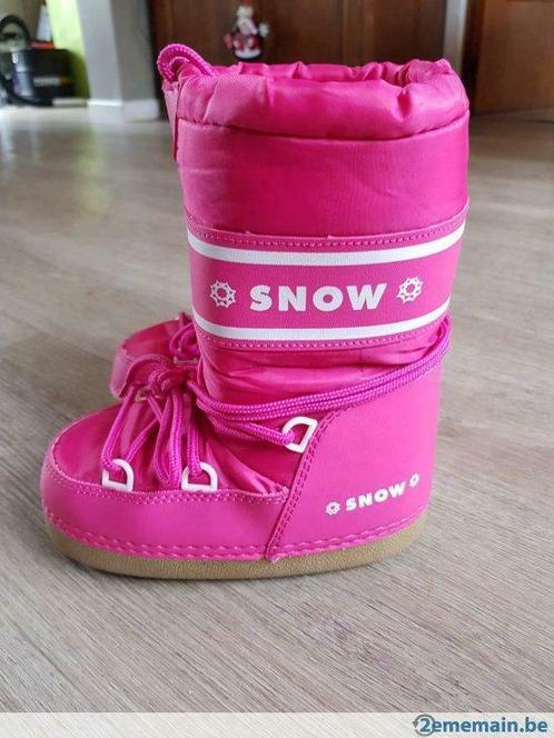 Bottes de neige rose fille