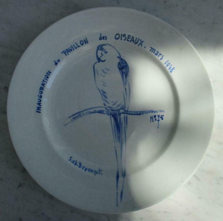 antieke en vintage herinneringsborden Antwerpse Zoo, Antiek en Kunst, Antiek | Keramiek en Aardewerk, Verzenden