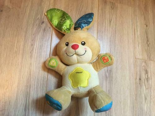 Vtech interactief knuffelkonijn Kiekeboe, Kinderen en Baby's, Speelgoed | Vtech, Gebruikt, 6 maanden tot 2 jaar, Ophalen of Verzenden