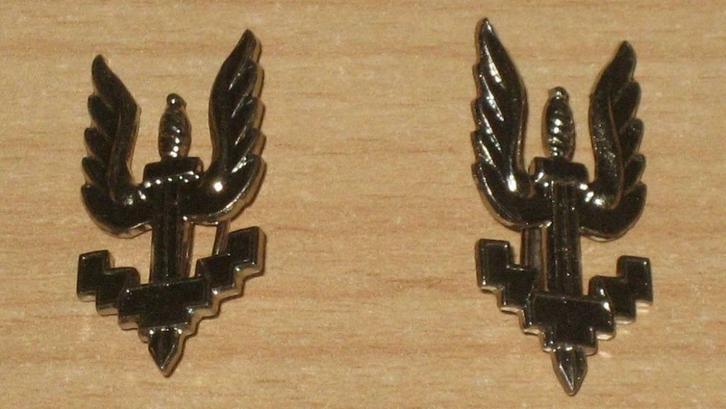 Schouderkentekens 1Para  (zilverkleurig), Verzamelen, Militaria | Algemeen, Landmacht, Embleem of Badge, Ophalen of Verzenden