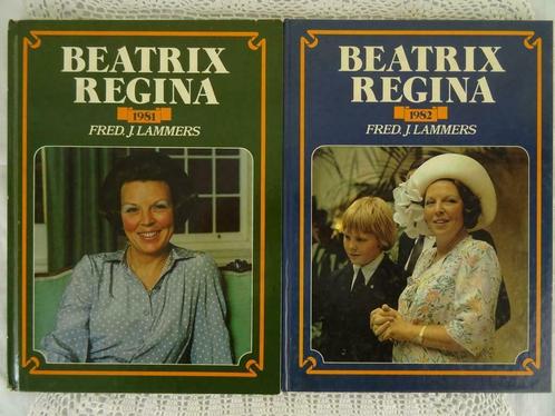 Vintage boek Beatrix Regina 1981en 1982 door Fred J. Lammers, Verzamelen, Koningshuis en Royalty, Gebruikt, Tijdschrift of Boek