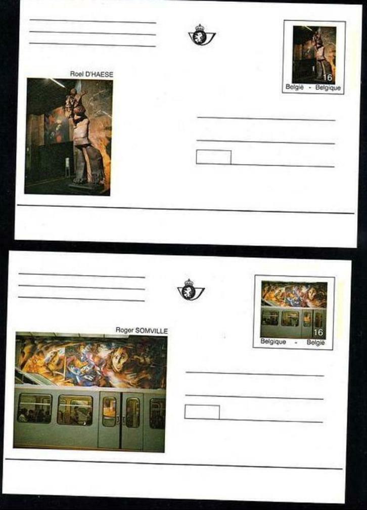 Année 1994 - CA46-CA47/BK46-BK47 - métro bruxellois - cob 18, Timbres & Monnaies, Timbres | Europe | Belgique, Enlèvement ou Envoi