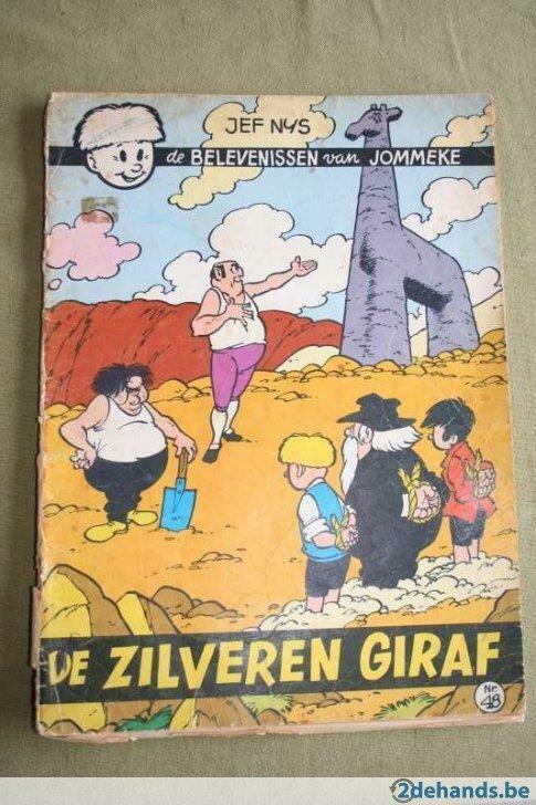 De zilveren giraf - Jef Nys - eerste druk 1971, Livres, BD, Utilisé, Enlèvement ou Envoi
