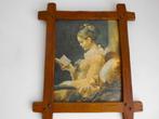 "La Liseuse" van Fragonard - reproductie, Antiek en Kunst, Ophalen