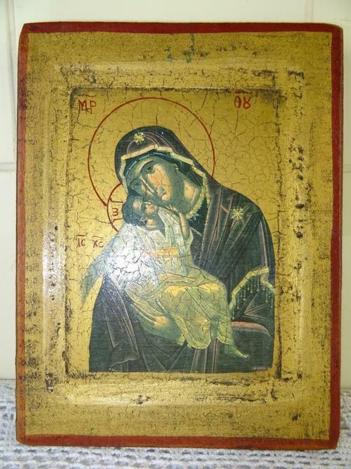 Icône Antique Icône Marie Jésus Sainte Marie et Jésus 1950, Antiquités & Art, Antiquités | Objets religieux, Enlèvement ou Envoi
