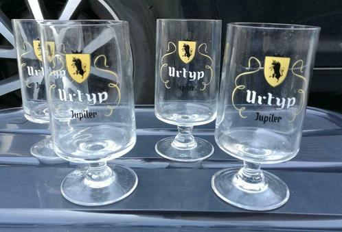4 anciens verres Urtyp Jupiler, Collections, Marques de bière, Neuf, Verre ou Verres, Jupiler, Enlèvement ou Envoi