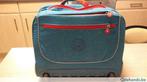 Trolleyboekentas kipling blauw, Gebruikt